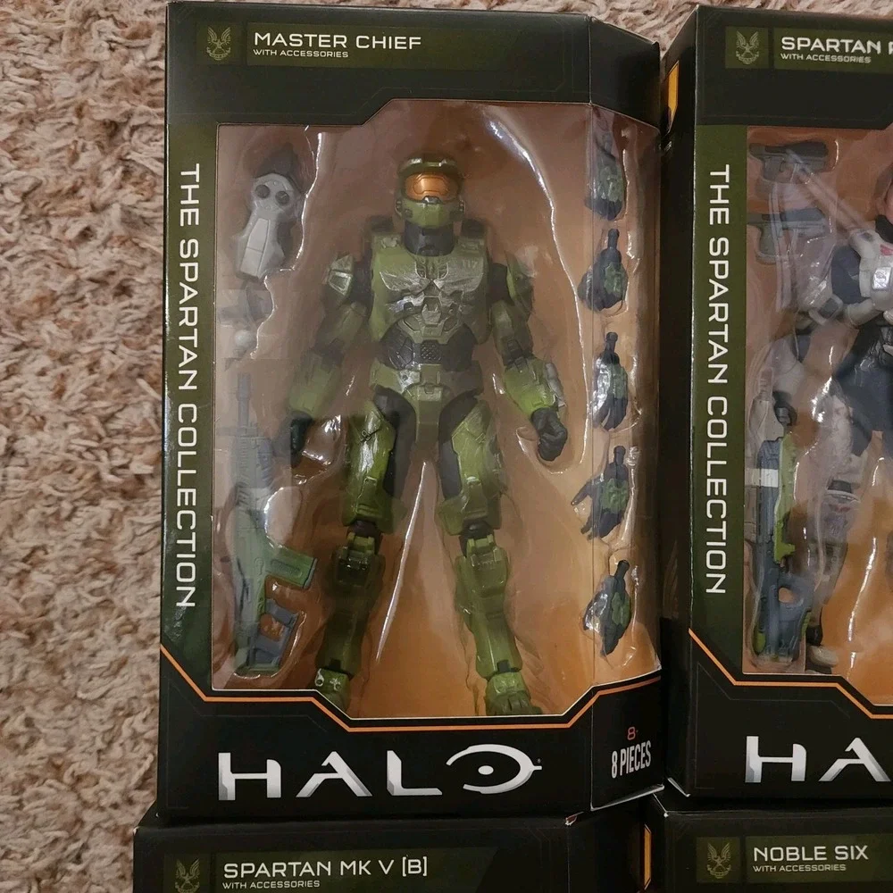 Halo Series 3 Master Chief Spartan Palmer Noble Six Spartan MK V Lot‎ of 4